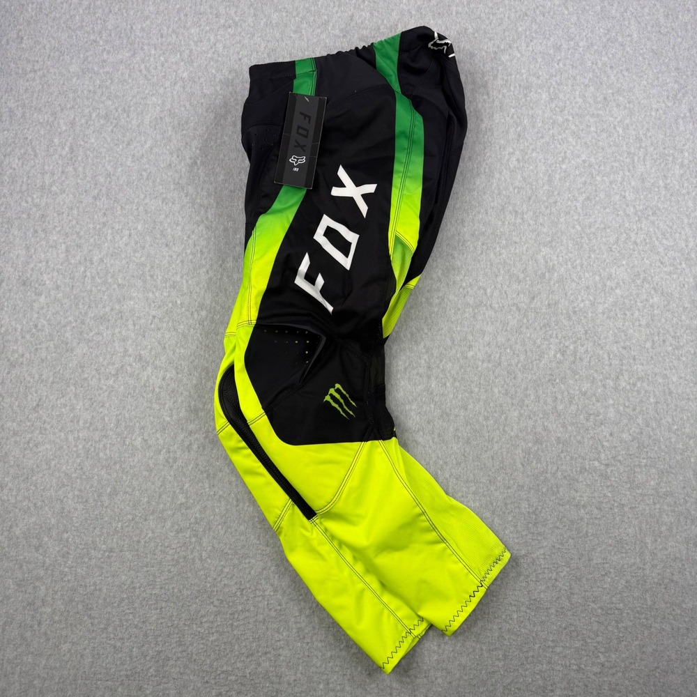 Fox Racing Motocross Pants Mens 30 Black 180 Monster Energy MX Racing Gear